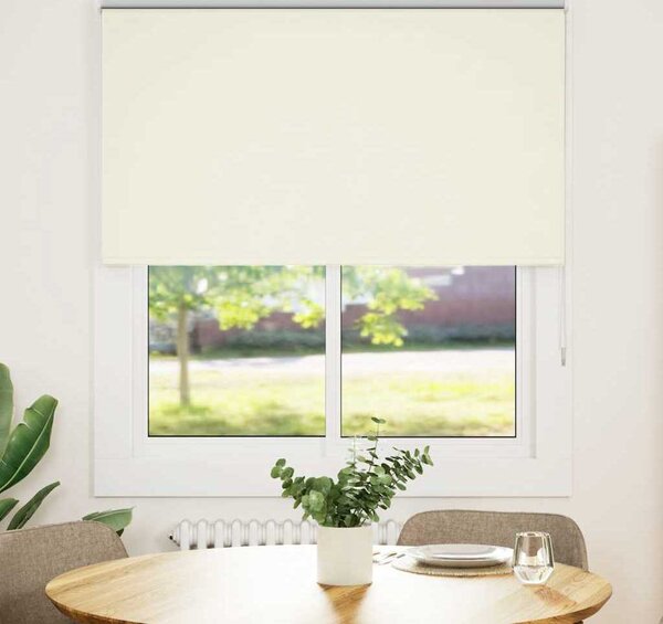 VidaXL Roleta zatemňovací šířka látky 121,6 cm polyester, 130 cm [4011757] Barva: Bílá