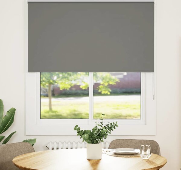 VidaXL Roleta zatemňovací šířka látky 121,6 cm polyester, 130 cm [4011757] Barva: Bílá