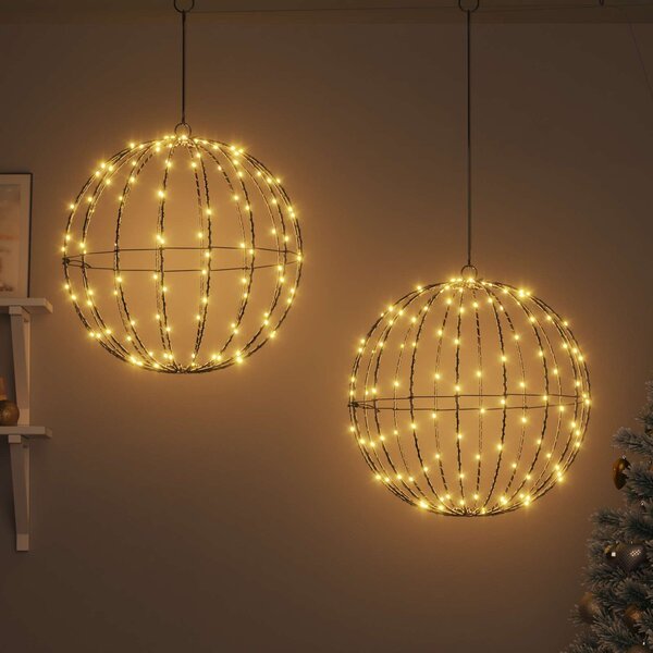 VidaXL Vánoční špička světla 2 ks 320 LED [42019111] Barva světla: Studená bílá