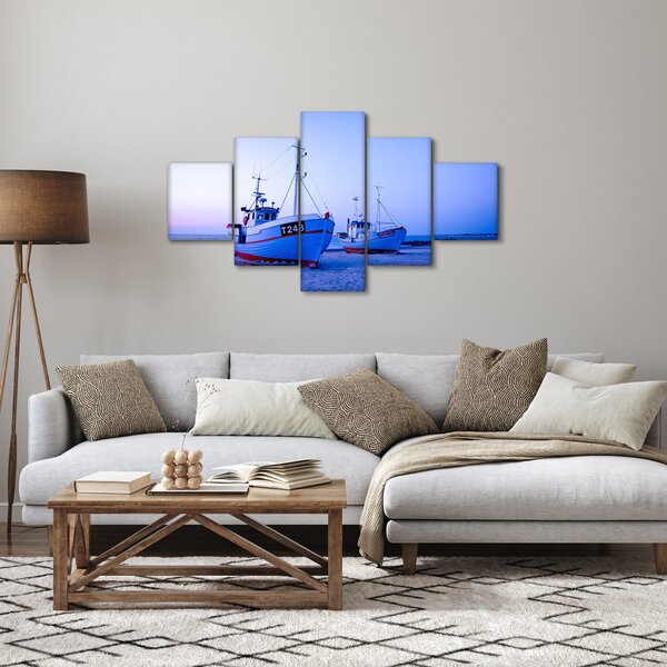 Obraz - Vylodění za soumraku (125x70 cm)