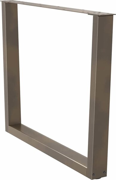 VidaXL Nohy k jídelnímu stolu ve tvaru V, 2 ks, ocel, , ocel [4012659] Barva: antracitová, Velikost: 80 x (72-73.3) cm