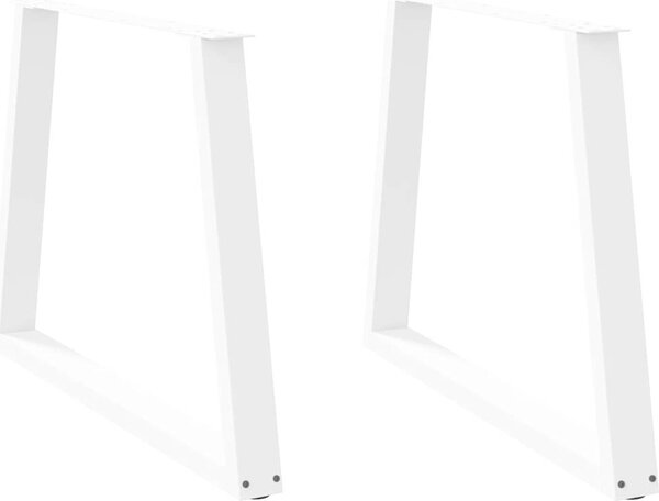 VidaXL Nohy k jídelnímu stolu ve tvaru V, 2 ks, ocel, 90 x (72-73,3) cm, ocel [4012581] Barva: Černá, Velikost: 80 x (72-73.3) cm