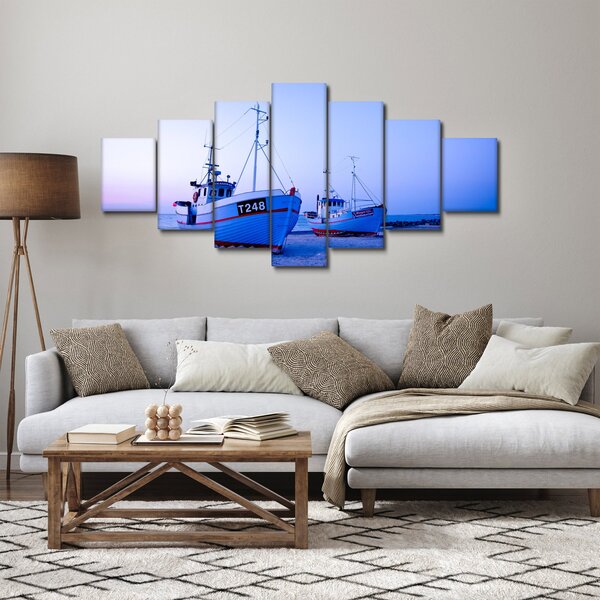 Obraz - Vylodění za soumraku (210x100 cm)