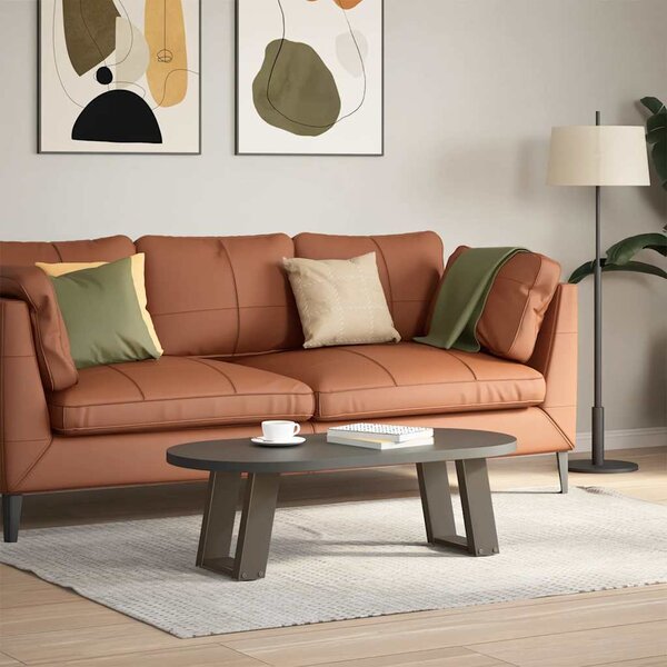 VidaXL Nohy k jídelnímu stolu ve tvaru U, 2 ks, ocel, , ocel [4012805] Barva: Černá, Velikost: 50 x (72-73) cm