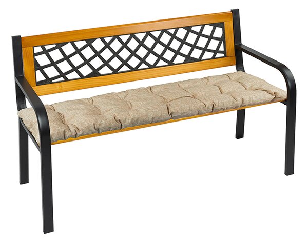 BELLATEX Sedák na lavici prošívaný Cappuccino 40x120 cm