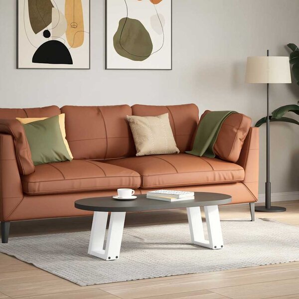 VidaXL Nohy k jídelnímu stolu ve tvaru U, 2 ks, ocel, , ocel [4012805] Barva: Černá, Velikost: 50 x (72-73) cm