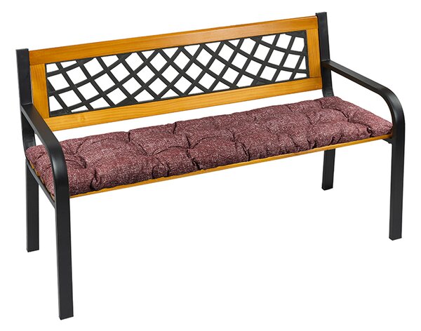 BELLATEX Sedák na lavici prošívaný Vínová 40x120 cm