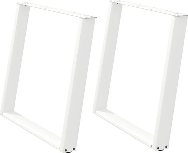 VidaXL Nohy k jídelnímu stolu ve tvaru U, 2 ks, ocel, , ocel [4012805] Barva: Černá, Velikost: 50 x (72-73) cm
