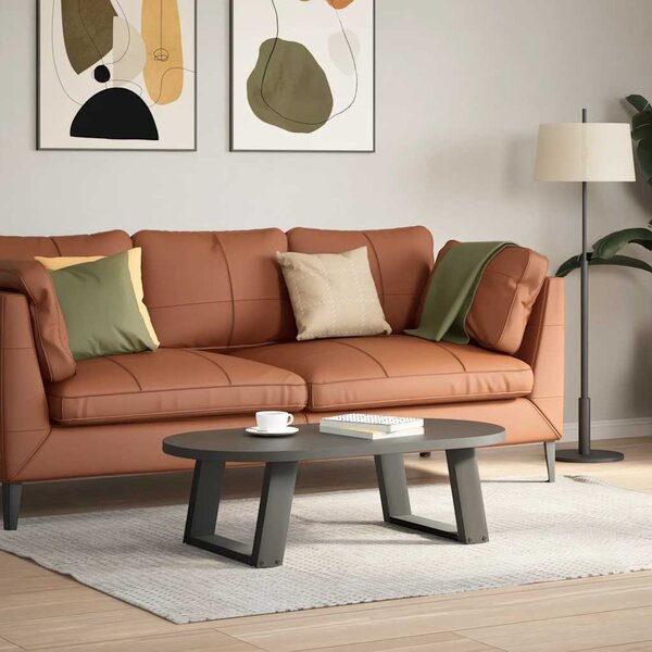 VidaXL Nohy k jídelnímu stolu ve tvaru U, 2 ks, ocel, , ocel [4012805] Barva: Černá, Velikost: 50 x (72-73) cm