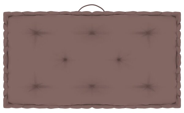 Poduška na nábytek z palet taupe 73 x 40 x 7 cm bavlna