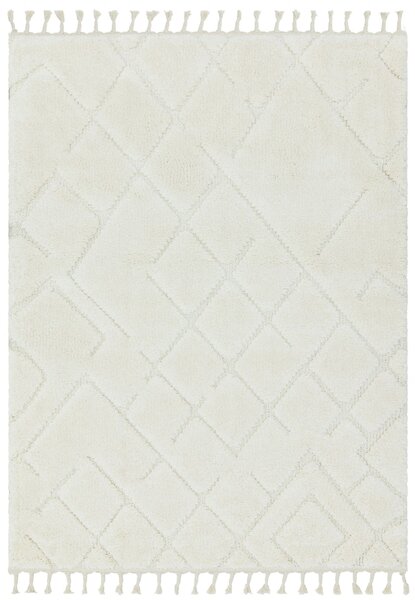 Bílý koberec Afuan Vanilla Rozměry: 80x150 cm