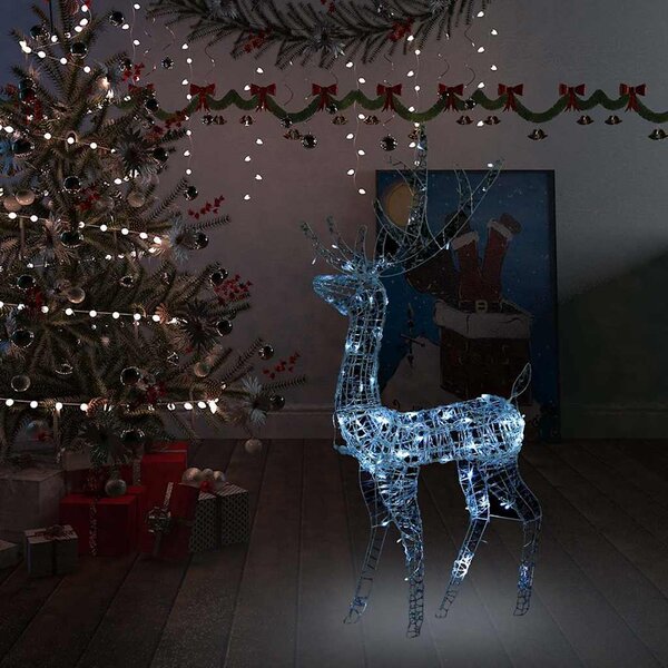 VidaXL XXL Akrylový vánoční sob 250 LED světlo [329780] Barva: Teplá bílá, Velikost: 96 x 40 x 180 cm