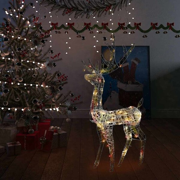 VidaXL XXL Akrylový vánoční sob 250 LED světlo [329780] Barva: Teplá bílá, Velikost: 96 x 40 x 180 cm