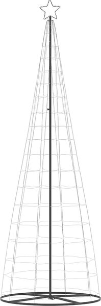 VidaXL LED vánoční strom Ocel [4016455] Barva: Modrá, Velikost: 300 cm