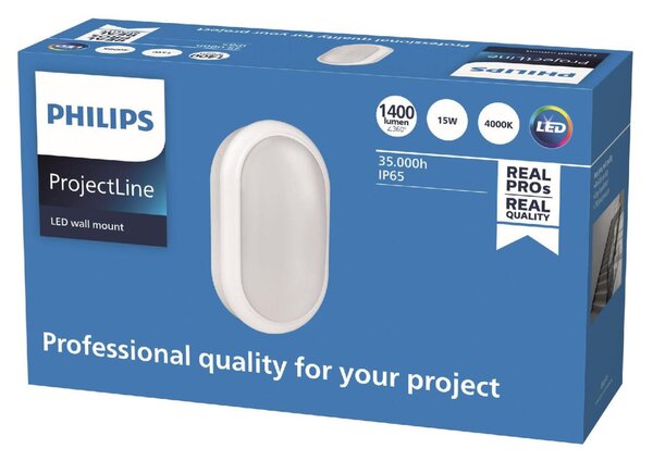 Philips LED nástěnné svítidlo Projectline oval 1400lm 4000K IP65