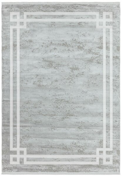 Šedý koberec Remo Border Pearl Rozměry: 120x170 cm