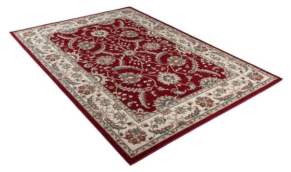 Makro Abra Kusový koberec klasický DUBAI L749A červený Rozměr: 80x150 cm