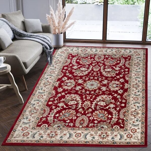 Makro Abra Kusový koberec klasický DUBAI L752A červený Rozměr: 80x150 cm