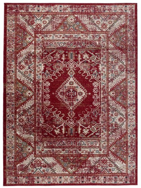 Makro Abra Kusový koberec klasický DUBAI L429A červený Rozměr: 180x260 cm
