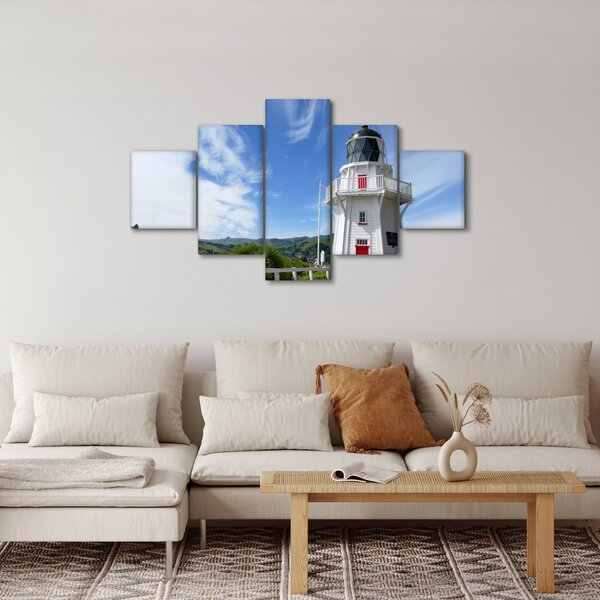 Obraz majáku Akaroa, Nový Zéland (125x70 cm)