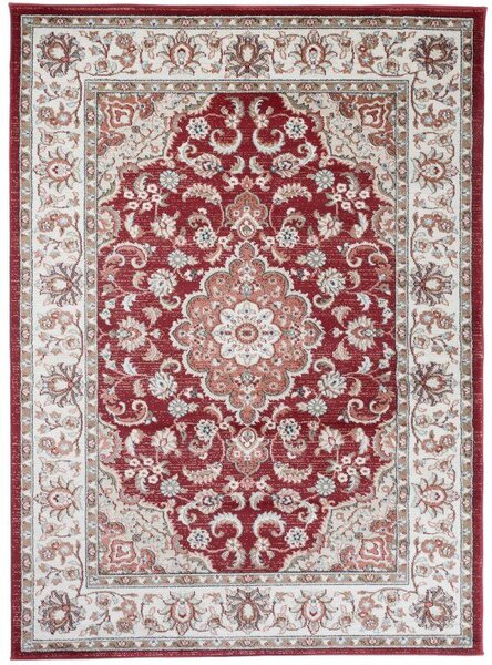 Makro Abra Kusový koberec klasický DUBAI Z287A červený Rozměr: 80x150 cm