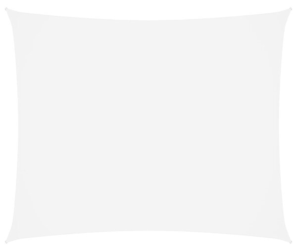 Stínící plachta oxfordská látka obdélníková 4 x 6 m bílá
