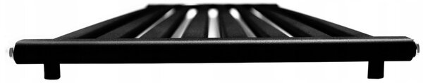 Regnis Kalipso MIR, topné těleso 500x1000mm se středovým připojením 50mm, 531W, černá matná, KALIPSOMIR/1000/500/D5/BLACK