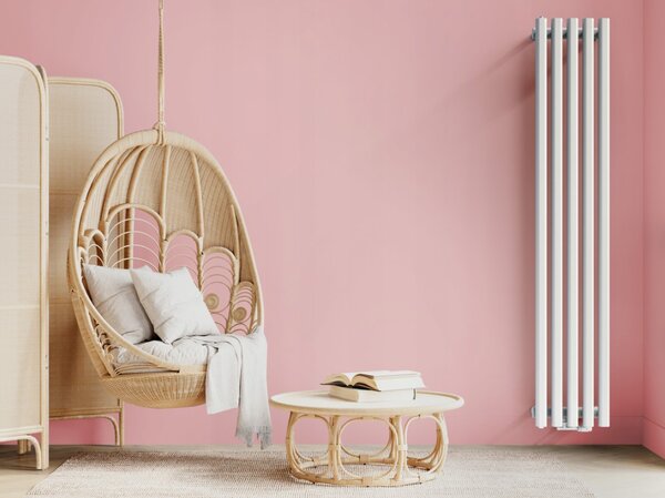 Regnis Lazur LA, topné těleso 330x1000mm se středovým připojením 50mm, 428W, bílá matná, LAZURLA/1000/330/D5/WHITE