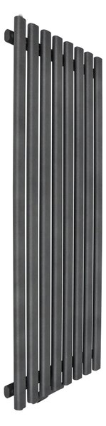 Regnis Lazur LA, topné těleso 540x1000mm se středovým připojením 50mm, 766W, černá matná, LAZURLA/1000/540/D5/BLACK