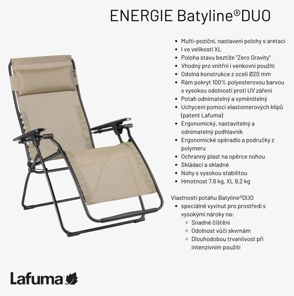 Profi relaxační křeslo ENERGIE XL šedá Storm