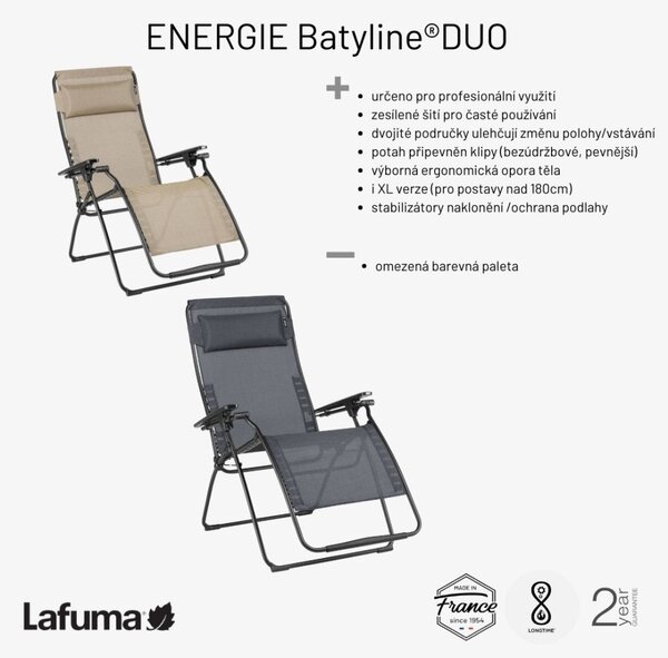 Profi relaxační křeslo ENERGIE XL šedá Storm