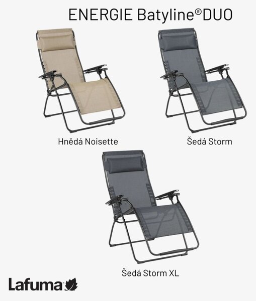 Profi relaxační křeslo ENERGIE XL šedá Storm