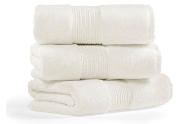 Sada 3 krémových bavlněných ručníků L'appartement Chicago, 30 x 50 cm