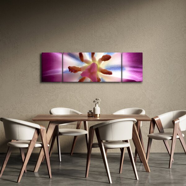 Obraz - Květ tulipánu v detailu (170x50 cm)