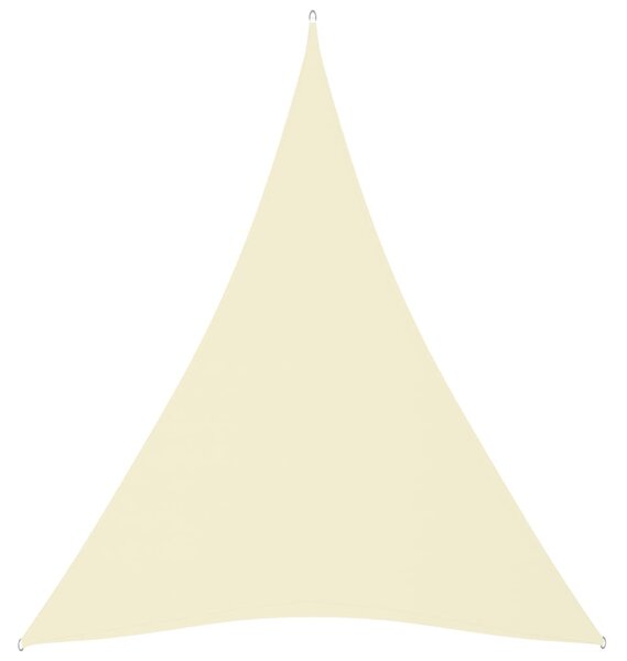 Stínící plachta oxfordská látka trojúhelníková 3x4x4 m krémová