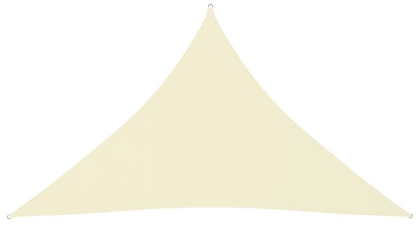 Stínící plachta oxfordská látka trojúhelníková 5x5x6 m krémová