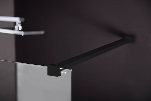 Polysan Polysan, MODULAR SHOWER BLACK stěna pro instalaci na zeď, jednodílná, 800 mm, MS1-80B
