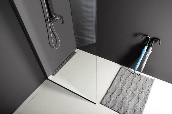 Polysan Polysan, MODULAR SHOWER BLACK stěna pro instalaci na zeď, jednodílná, 800 mm, MS1-80B