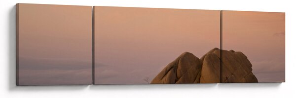 Obraz západu slunce ve skalách (170x50 cm)