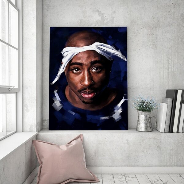 Obraz na plátně Portrét 2Pac - Dmitry Belov Rozměry: 40 x 60 cm