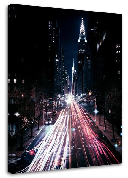 Obraz na plátně Osvětlená městská ulice - Dmitry Belov Rozměry: 40 x 60 cm
