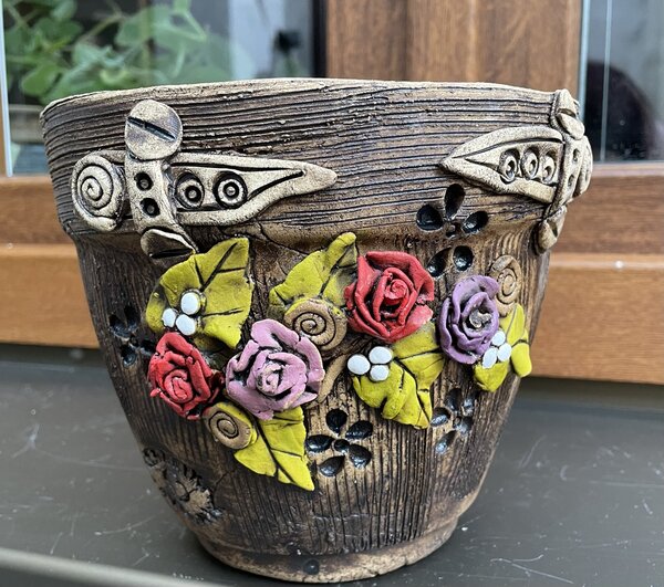 Keramika Javorník Květináč - růže