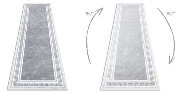Koberec / Běhoun GLOSS 2813 27 ramka, řecký - šedý