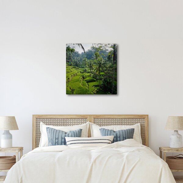 Obraz rýžových teras Tegalalang, Bali (30x30 cm)