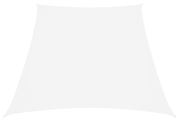 Stínící plachta oxfordská látka lichoběžníková 3/4 x 3 m bílá