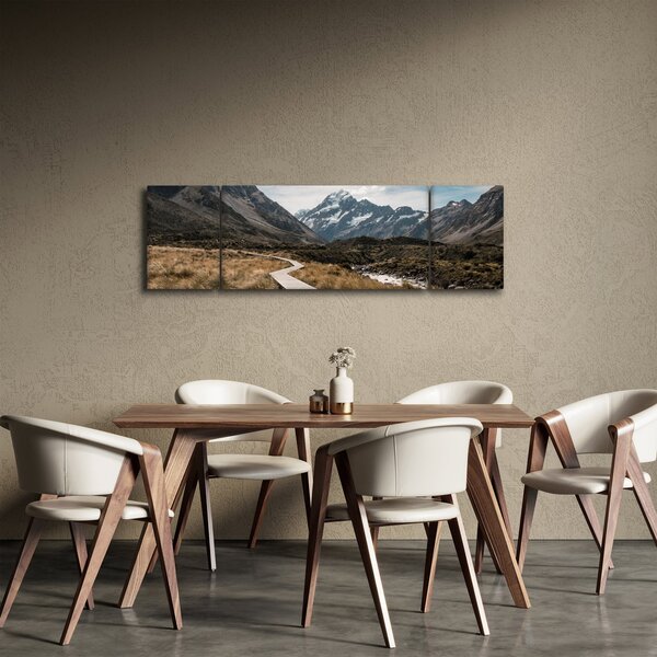 Obraz - Chodník v údolí hory Mt. Cook (170x50 cm)