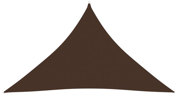 Stínící plachta oxfordská látka trojúhelníková 5x5x6 m hnědá