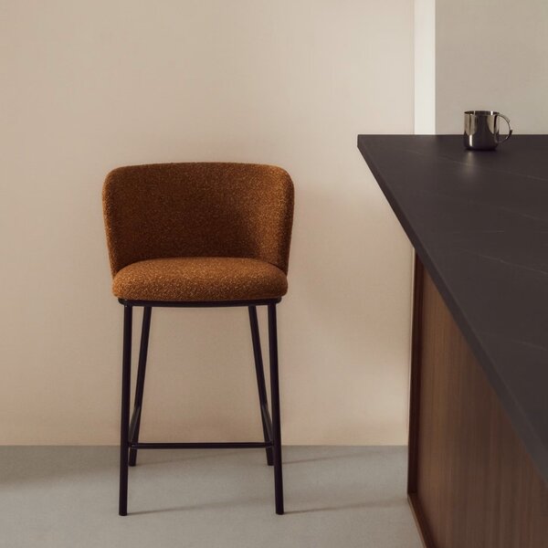Kave Home Terakotová barová židle Ciselia 65 cm