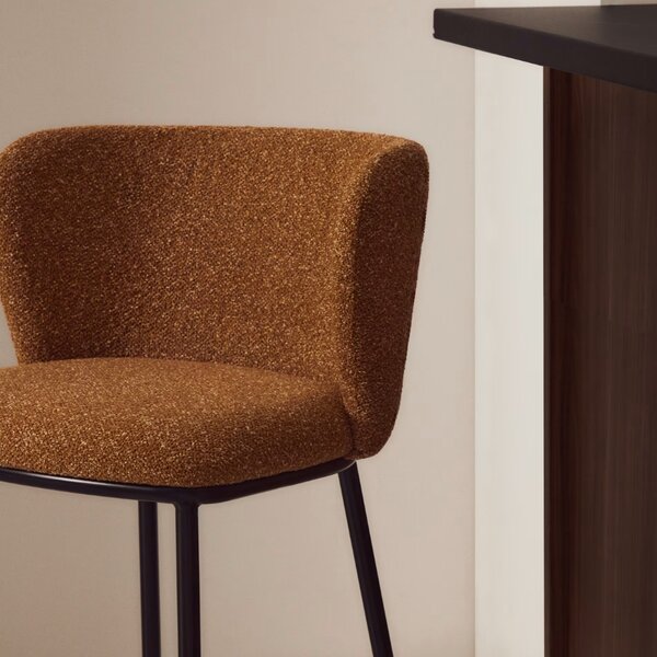 Kave Home Terakotová barová židle Ciselia 65 cm
