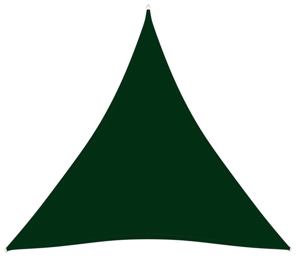 Stínící plachta oxford trojúhelníková 4 x 4 x 4 m tmavě zelená